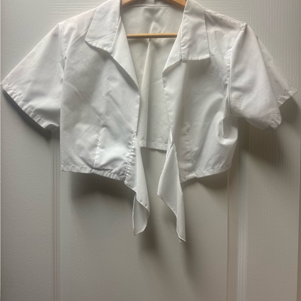 Leg Avenue White Cropped Top